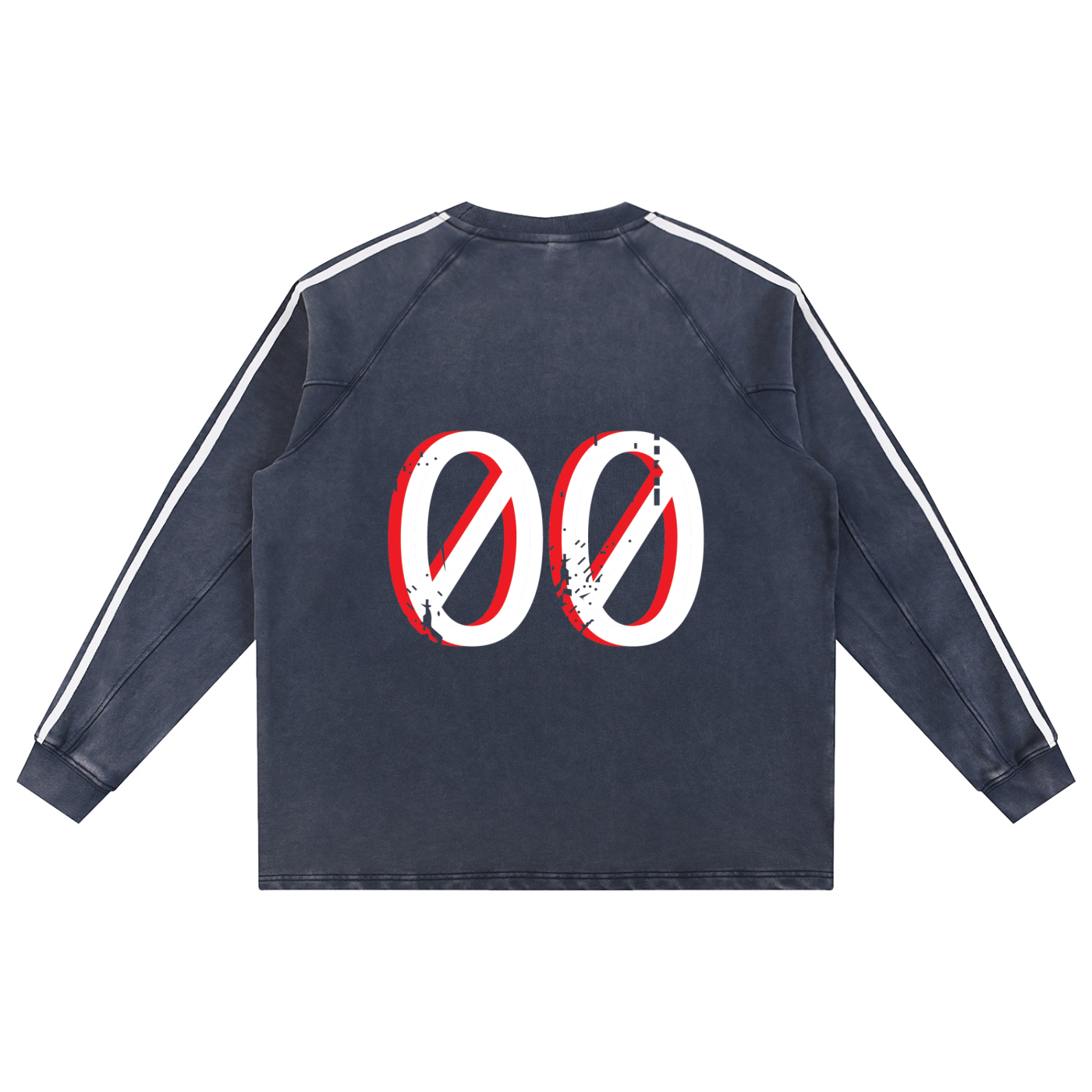 Eye Snow Washed Contrast Tape Sweatshirt