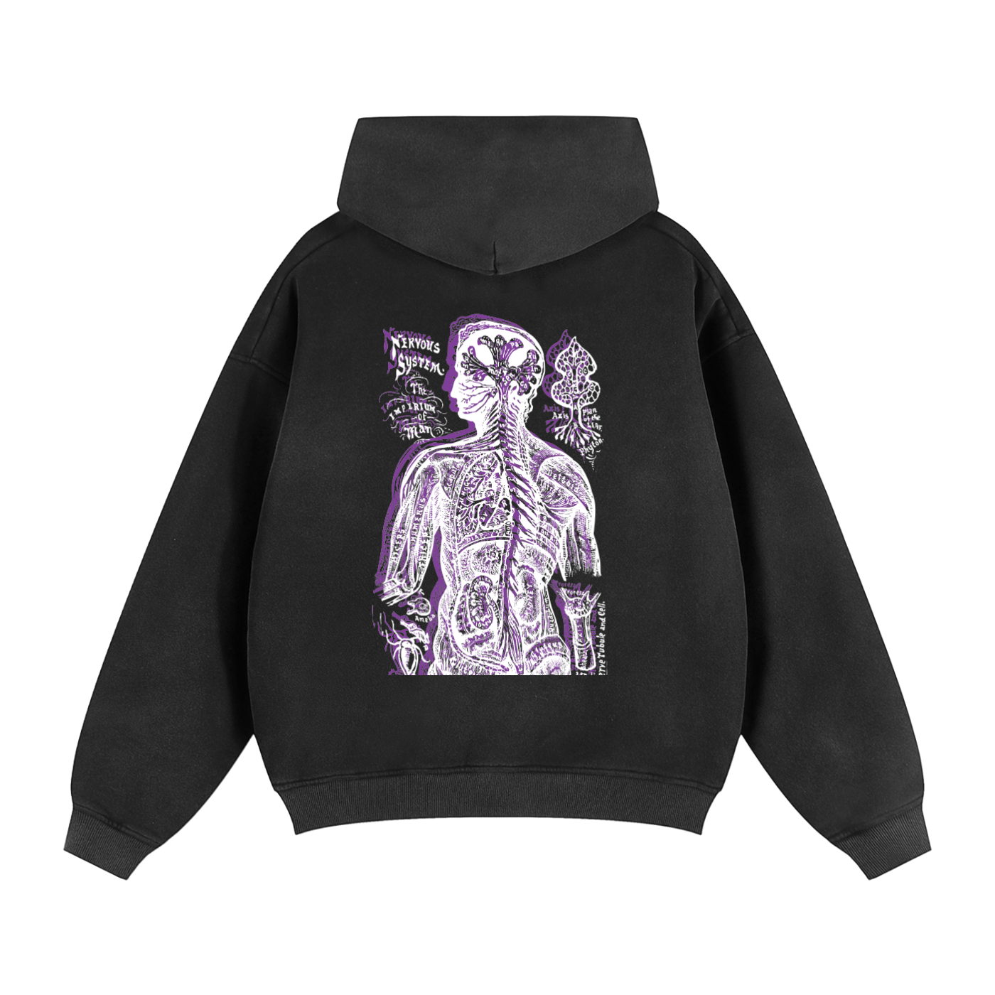 Sunfade Two-way Zipper Boxy Fleece Hoodie
