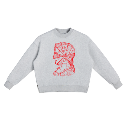 Fleece Side Slit Crewneck Sweatshirt