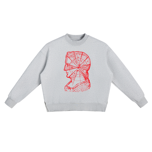 Fleece Side Slit Crewneck Sweatshirt